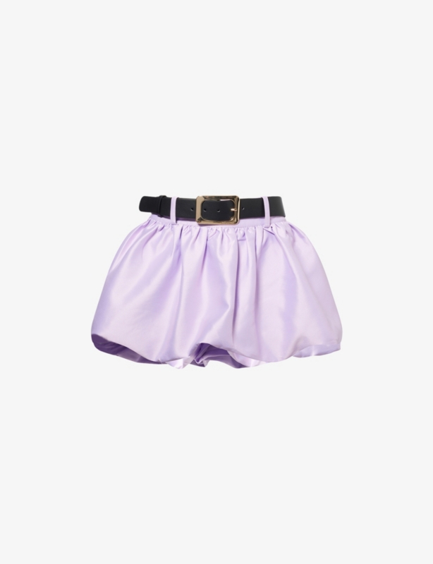 Gathered Balloon Woven Mini Skort