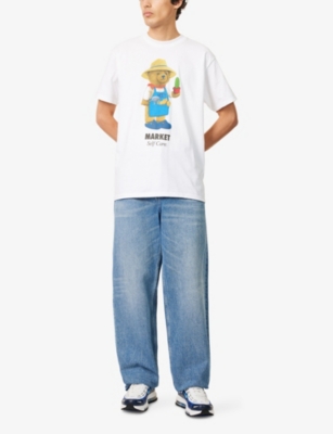 Market x London Flower Market Bear Graphic-Print Short-Sleeve Cotton-Jersey T-Shirt