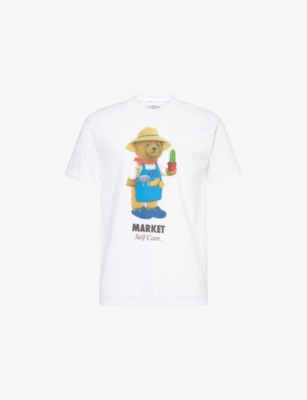Market x London Flower Market Bear Graphic-Print Short-Sleeve Cotton-Jersey T-Shirt