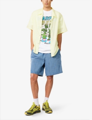 Market Ns  X London Flower  Plant Graphic-print Short-sleeve Cotton-jersey T-shirt White
