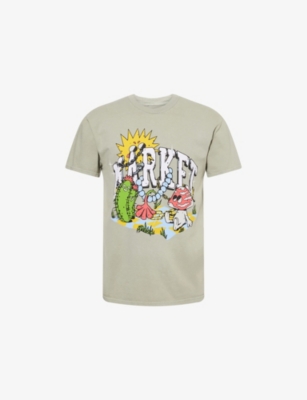 MARKET: Market x London Flower Market Shroom Graphic-Print Short-Sleeve Cotton-Jersey T-Shirt