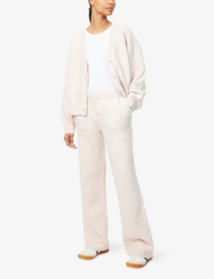 THE COUTURE CLUB: Emblem Fluffy Straight-Leg Knitted Joggers