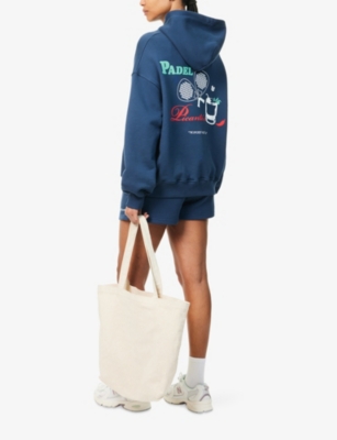THE COUTURE CLUB: Padel & Picantes Graphic-Print Cotton Hoody
