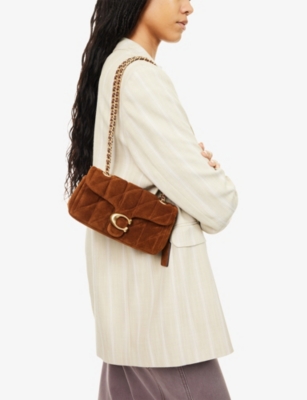 COACH: Tabby 20 Quilted Suede Shoulder Bag