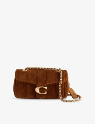 COACH: Tabby 20 Quilted Suede Shoulder Bag