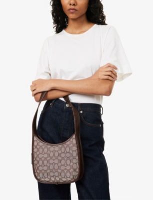 COACH: Curve Zip Leather Shoulder Bag
