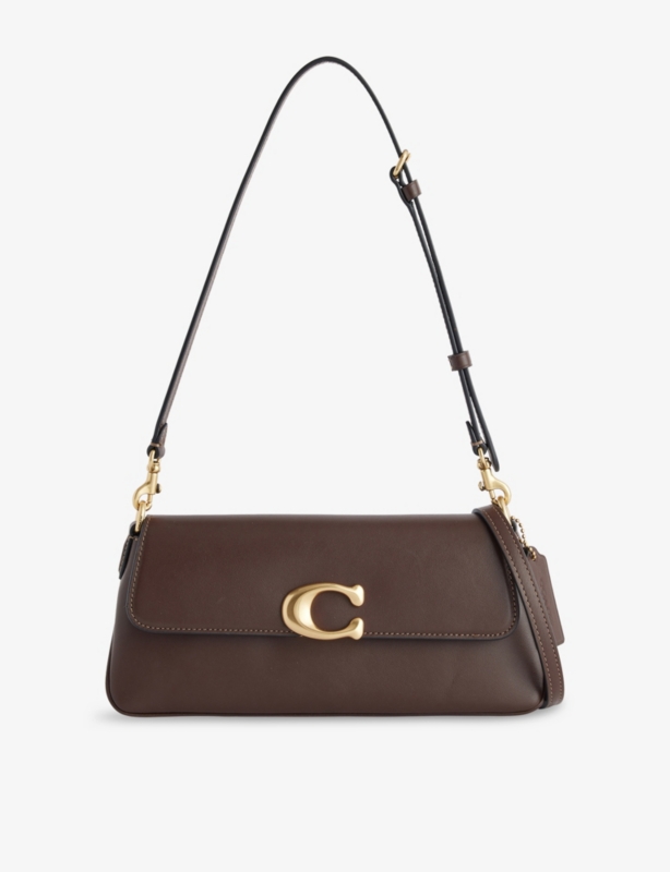 Jet Leather Shoulder Bag