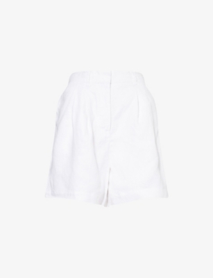 POSSE: Marchello Pleat-Front Linen Shorts