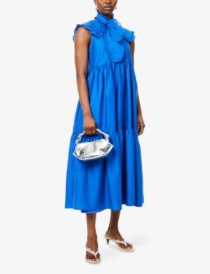 SISTER JANE: Tide Whisper Sleeveless Woven Midi Dress