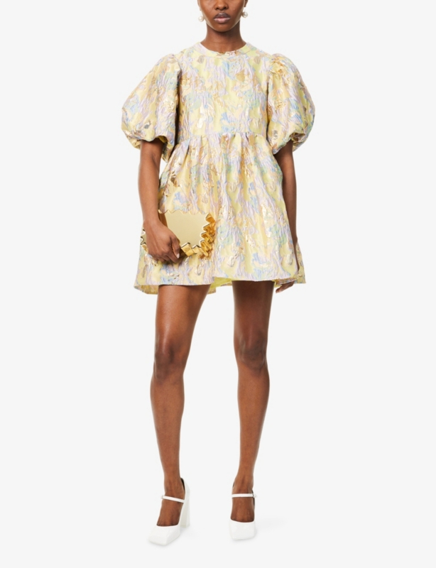 Meri Jacquard Woven Mini Dress