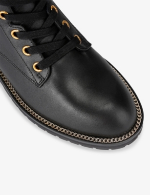 KURT GEIGER LONDON: Stoop Leather Chelsea Biker Boots