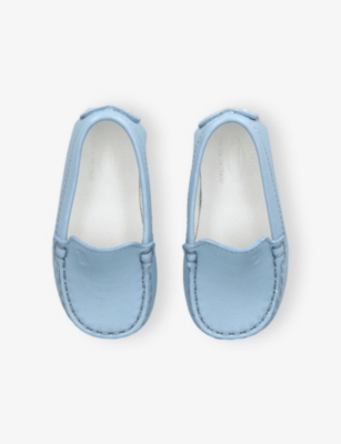 Tod's Ods Kids' Pantofola Gommini Suede Driving Shoes Pale Blue Eur 19 / 3 Uk In Blue