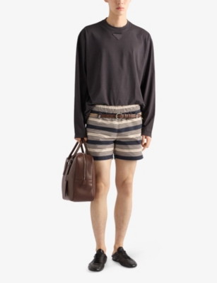 PRADA: Long-Sleeved Cotton T-Shirt