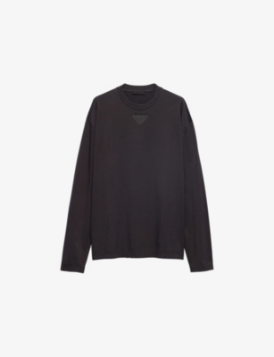 PRADA: Long-Sleeved Cotton T-Shirt