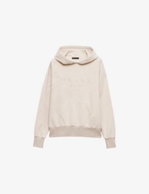 PRADA: Faint Graphic-Print Cotton Hoody