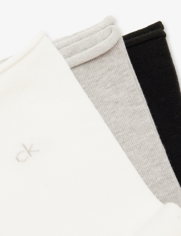 Rolltop Stretch-Cotton Socks Pack of Three