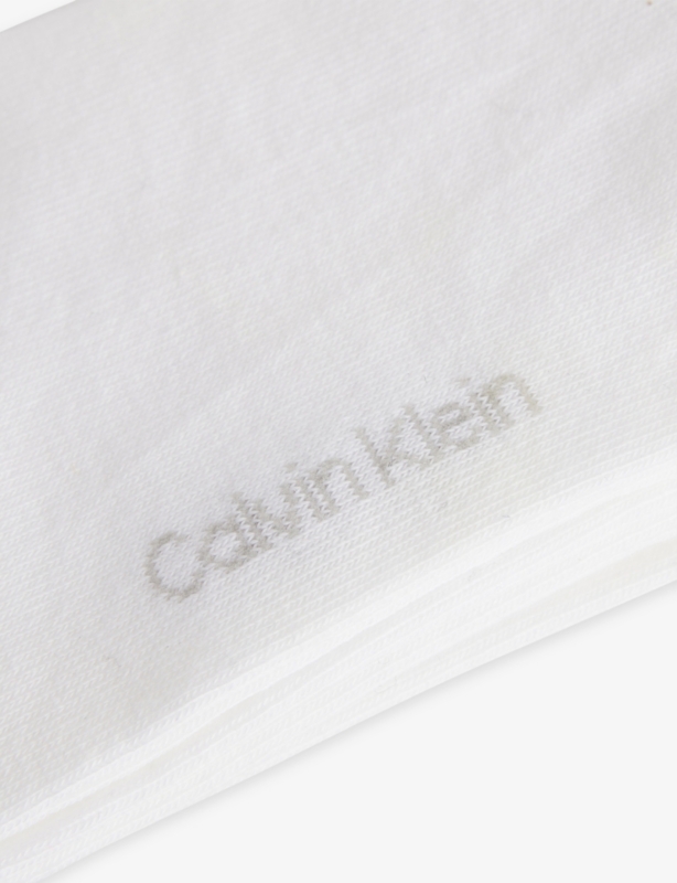 Logo Stretch-Cotton Trainer Socks Pack of Three