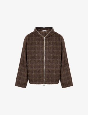 Our Legacy Check-pattern Wool-blend Sweatshirt
