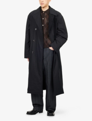OUR LEGACY: Duvet Belted Cotton-Blend Trench Coat