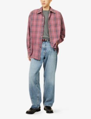 OUR LEGACY: Borrowed Check Long-Sleeve Cotton Shirt