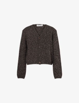 Our Legacy Mens Bear Twist Academy Wool Knitted Cardigan In Multi