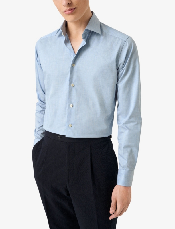Signature Contemporary-Fit Cotton-Twill Shirt