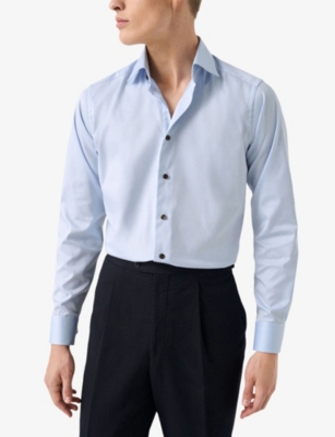 ETON: Signature Slim-Fit Cotton-Twill Shirt