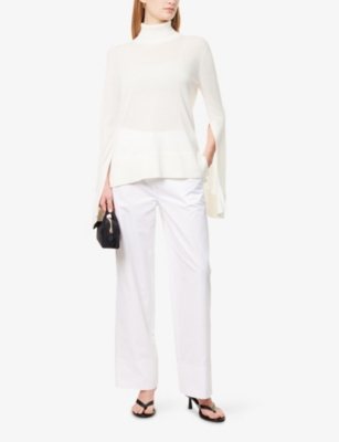 TOTEME: Twisted Seam Mid-Rise Cotton Trousers
