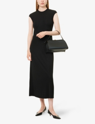 Totême Toteme Women Black Fluid Stretch Jersey Everyday Long Dress In Black