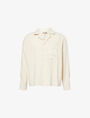 THE COUTURE CLUB: Textured Relaxed-Fit Woven Shirt
