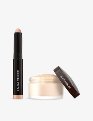 Laura Mercier Artistry Icons Translucent Loose Setting Powder And Caviar Stick Eye Shadow Set