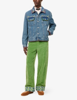 Valentino Denim Jackets Embroideries