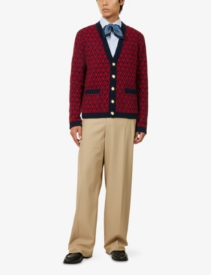 Valentino Cardigan With Toute La V Pattern