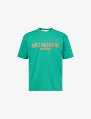 VALENTINO GARAVANI: Chez Valentino Short-Sleeves Cotton-Jersey T-Shirt