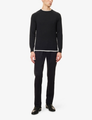 VALENTINO GARAVANI: Drawstring Tapered-Leg Wool Trousers