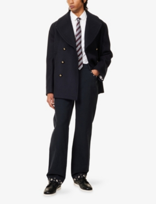 VALENTINO GARAVANI: Eye-let Stud Embellishment Straight-leg Denim Jeans