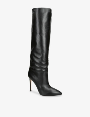Paris Texas Womens  Stiletto 105 Leather Knee-high Boots In Black