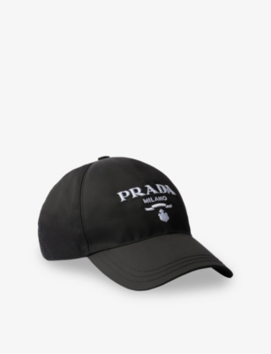 Shop Prada Mens Black Re-nylon Adjustable Baseball Cap Xl