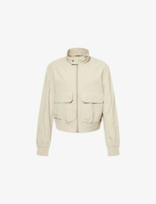 SAMSOE SAMSOE: Saria Band-Collar Woven Jacket