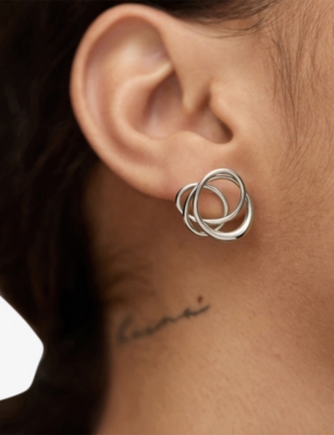 MONICA VINADER: Nura Wrap Sterling-Silver Stud Earrings