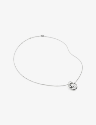 Monica Vinader Womens Nura Wrap Sterling-silver Pendant Necklac