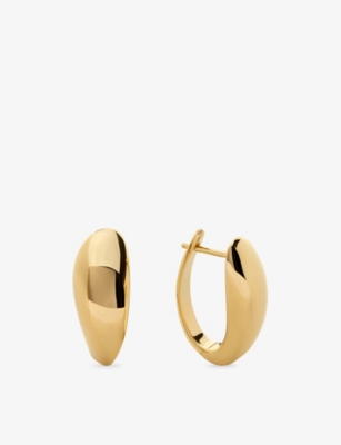 Monica Vinader Nura Reef Large Hoop Earrings In Gold