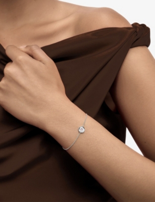 Monica Vinader Womens June Birthstone Moonstone And Sterling-silver Bracelet