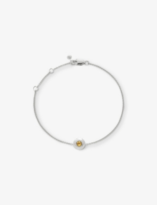 Monica Vinader Sterling Silver November Birthstone Chain Bracelet Citrine