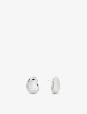 Monica Vinader Womens Aria Bold Sterling-silver Stud Earrings