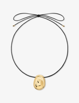 MONICA VINADER: Aria Cord 18ct Yellow Gold Vermeil Necklace