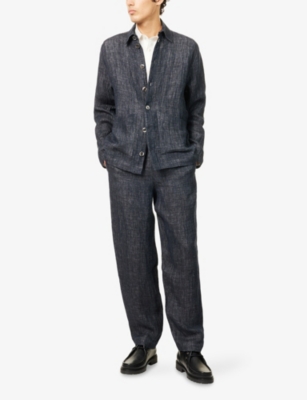 MISSING CLOTHIER: Straight-Leg Linen Trousers