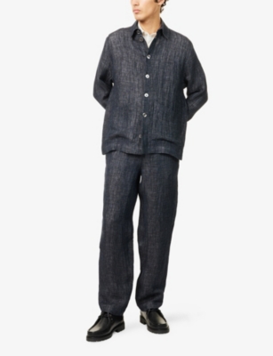 MISSING CLOTHIER: Angled-Pocket Lightweight Linen Jacket