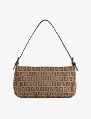 RESELFRIDGES: Pre-Loved Fendi Canvas Mini Shoulder Bag
