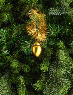 SELFRIDGES EDIT: Drop Tinsel Loop Glass Christmas Bauble